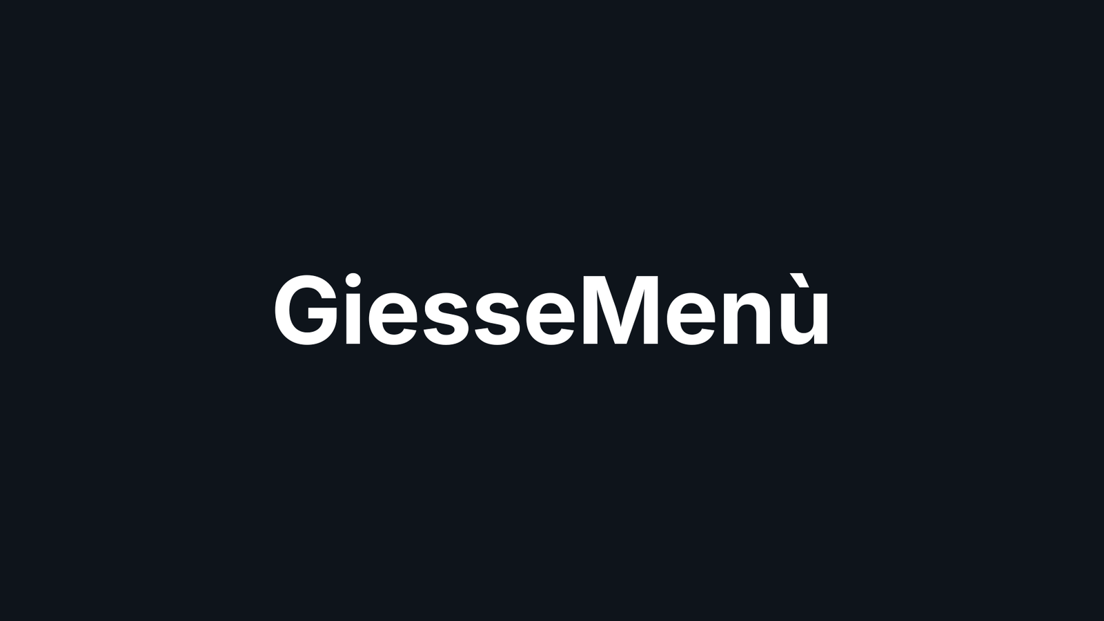 GiesseMenù